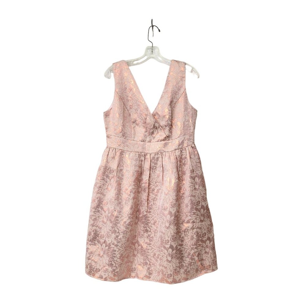 Liza Luxe Pink Brocade Party Dress NWT